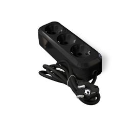 3 гнезда 2200Вт с з/к ПВС ЧЕРНЫЙ