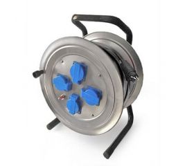 4 гнезда 3500-4000Вт КГ Силовые удл. на металл катушке