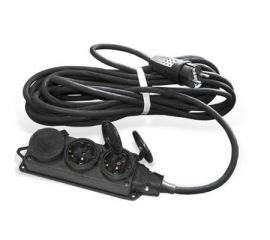 3 гнезда 3700Вт с з/к КГ (резиновые, колодка с крышками каучук, вилка каучук)