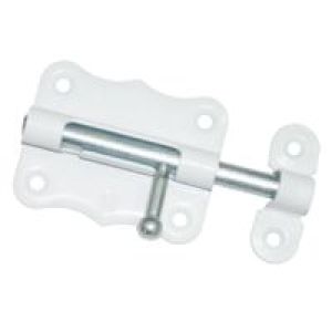 Задвижка накладная ЗТ2-60 пол. белый 90х47 (1/100)