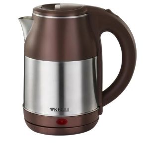 Чайник электрический Мощность 2200Вт, 1.8л металл/пластик KL-1801Кофейный