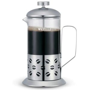 Френч-пресс 0,6л, Термостойкое стекло, нержавеющая сталь KL-3049