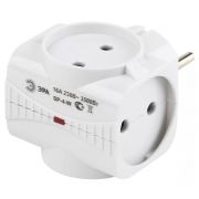 SP-4-W ЭРА Тройник 4гн, без заземл, (белый) (10/60/2880)