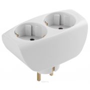 SP-2e-W ЭРА Тройник 2П с з/к (белый) (10/60/1440)