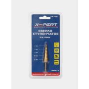 Сверло ступенчатое Ø 4-12мм нитрид титана X-PERT XP-SD1412 1/20/200
