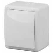 11-1401-01 ЭРА Выключатель IP54, 10АХ-250В, ОУ, Эра Эксперт, белый (16/160/2560)