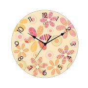 Часы настенные «Цветочный принт» круг 22х22х3,5см  (IR-635)