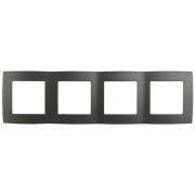 12-5004-12  ЭРА Рамка на 4 поста, Эра12, графит***