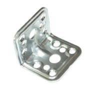 Уголок крепежный оцинкованный 40*40* 50*2,0 усиленный цинк (10 ФАСОВ/100)