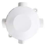 Коробка распаячная 4-х рожковая пластик белая 70х35 1/сто