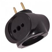 Тройник карболитовый  6А 250V универсальный Standart Luxe 1/10/200