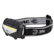 GB-501 Фонарь ЭРА налобный «Blackjack» [3Вт COB , 3хААА, 3 режима, карт](12/48)