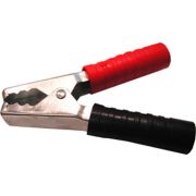 Зажим Крокодил 200А  L:120 мм 308-141 (цена за пару черный/красный) 2/10/100