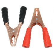 Зажим Крокодил 300А  L:135 мм 308-160 (цена за пару черный/красный) 2/10