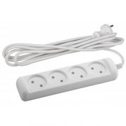 UX(6)-4-5m Удлинитель ЭРА без з/к, 1300Вт, 4гн, 5м (20/600)*