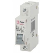 Автоматический выключатель SIMPLE-mod-01 ВА47-29 1P 6А 4,5кА х-ка C ЭРА SIMPLE (12/180/3600)