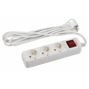 U-3es-5m-3x1,5 Удлин-ль ЭРА  с з/к, с выкл, 3 гн 5м ПВС 3x1,5мм2 16А (10)