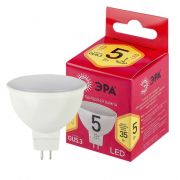 ЭРА RED LINE LED MR16- 5w-827-GU5.3 R софит теплый белый свет (10/100)*