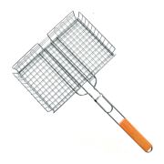 Решетка гриль для курицы никелированная 280х220х60мм 1/24