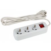 UX-3es-3m-3x0.75 Удлин-ль ЭРА с з/к, с выкл, 3 гн 3м ПВС 3x0.75мм2 10А (20/600)