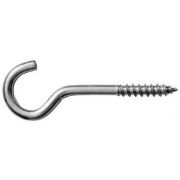 Шуруп с крюком 3,5х45 (80х100) цинк (10 ФАСОВ)