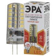 ЭРА LED smd JC-3,5w-12V-827-G4 теплый белый свет (10/100/1000)***