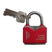 Замок навесной металлический (в цветном пластике) 50мм пластик X-PERT TNP365  1/6/60