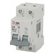 Автоматический выключатель SIMPLE-mod-13 ВА47-29 2P 20А 4,5кА х-ка C ЭРА SIMPLE (6/90/2520)