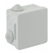 Коробка распаячная ЭРА о/у КОР 80х80х50мм с гермовводами 7 вх. IP54 (100/1600)