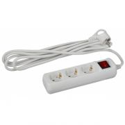 U-3es-5m-3x1 Удлин-ль ЭРА с з/к, с выкл, 3 гн 5м ПВС 3x1мм2 16А (12/360)