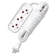 9631967 Удлинитель «UNIVersal» Е-203 ПВС 2*1 3гн. б/з 10м (еврослот) 10Ам 2300Вт/25