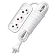 9631963 Удлинитель «UNIVersal» Е-203 ПВС 2*0,75 3гн. б/з 2м (еврослот) 10Ам 2300Вт/50