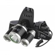 GA-809 Фонарь ЭРА налобный светодиодный трехламповый High Power Headlamp аккум., алюмин., 3 реж 1/50