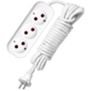 9631966 Удлинитель «UNIVersal» Е-203 ПВС 2*1 3гн. б/з 7м (еврослот) 10Ам 2300Вт/30*