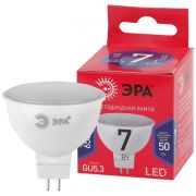 ЭРА RED LINE LED MR16- 7w-865-GU5.3 R софит холодный дневной свет (10/100)*