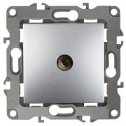 12-3101-03  ЭРА Розетка TV одиночная, Эра12, алюминий /10