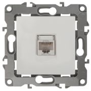 12-3107-02  ЭРА Розетка информационная RJ45, Эра12, слоновая кость /10