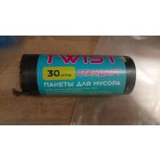 Мешок для мусора «Стандарт» 30л, ЧЕРНЫЙ № 1082 TWIST (20 шт. в рул.,50 рул в коробке)