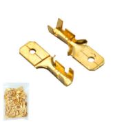 Разъем плоский РП-П 6,3 клемма неизолированная «папа» (1уп.-100 шт)