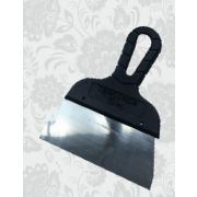 Шпатель с черной ручкой нерж.сталь  40 мм 4WALLS (100 шт/уп) SFU040W