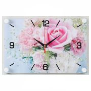 2030-23 (10) Часы настенные «Нежные розы»