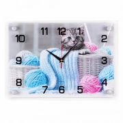 2535-077 (10) Часы настенные «Я вяжу» 25х35х5см