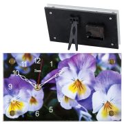 1323-113 (10) Часы настольные «Фиалки» «21 Век»