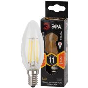 ЭРА F-LED B35-11w-827-E14 ЭРА (филамент, свеча, 11Вт, тепл, E14) (10/100/5000)