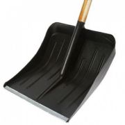 Лопата снеговая пластиковая 420*420 мм с черенком, с мет. кромкой /Ангарск