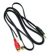 Аудио кабель мини джек 3,5мм стерео - 2 тюльпана RCA  1,5м 285-202 50/пятьсот