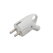 Вилка Евро 3011 PLUG белая (с кольцом) 16А 250V 1/20/600