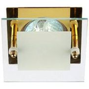 Светильник KL16 GD ЭРА литой «с квадратным стеклом» MR16,12V/220V, 50W золото