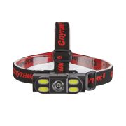 Фонарь аккум. диод. налобный AFH710, Спутник 4 реж., 3W XPE+3W COB, 260Lm 60м USB, IP44, 83*41*36мм