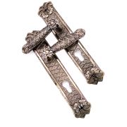 Ручка для входной двери на планке (комплект) Tiffany цвет бронза (8524-24 AB) 1/20